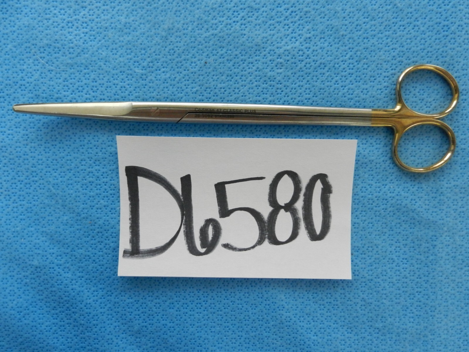 D6580 Codman Mayo Stellite Curved Surgical Scissors 22.9cm 36-5062