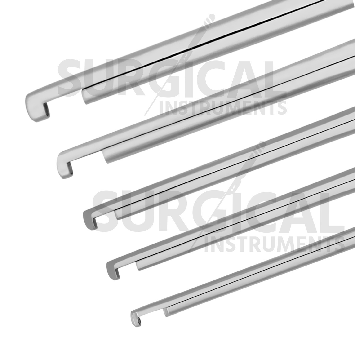 5 Pcs Kerrison Rongeurs 7″ 1, 2, 3, 4, 5mm 90 Degree Down Gold Handle German Gr