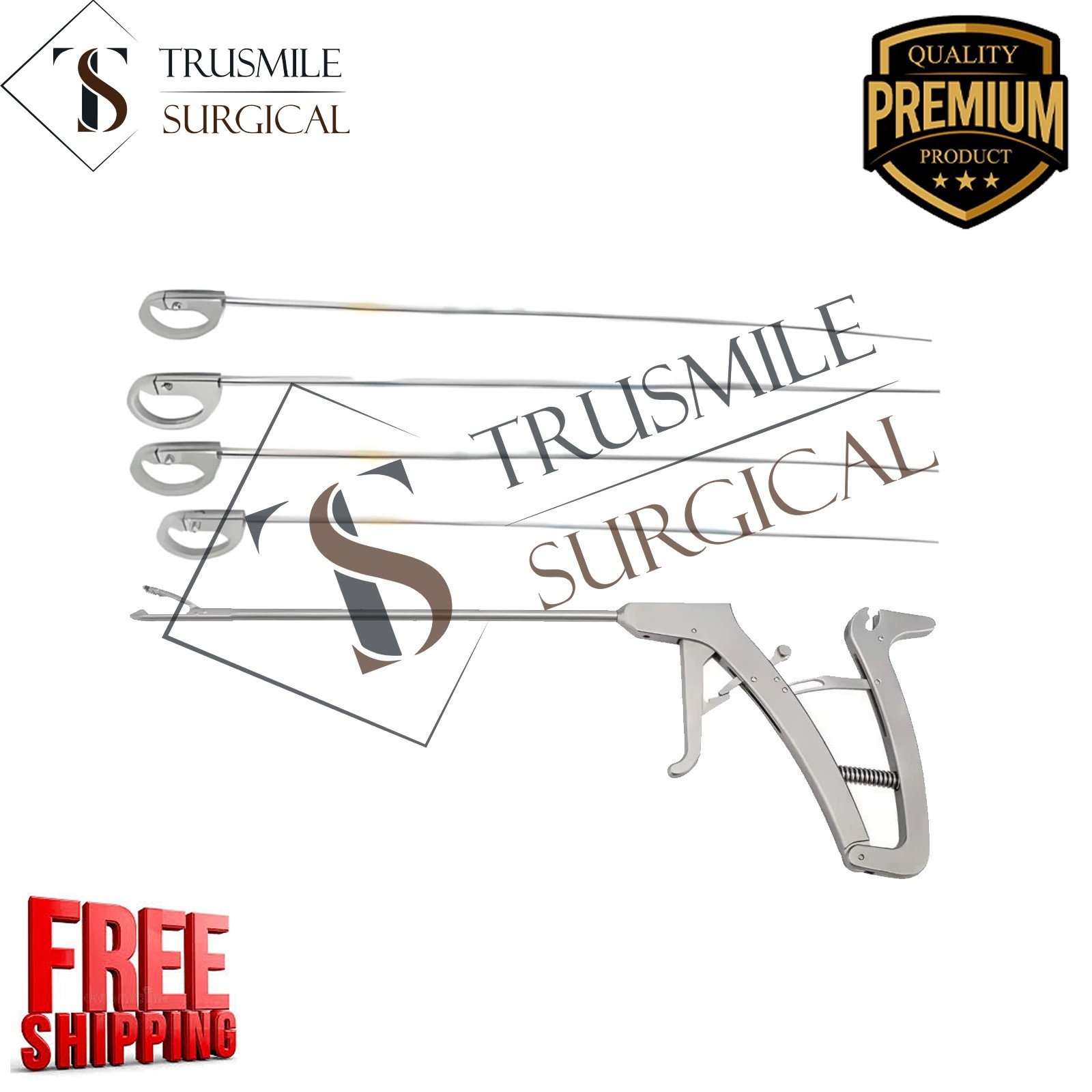 New Scorpion Knee Suture Passer Straight with 4 Needles Arthroscopy Instruments