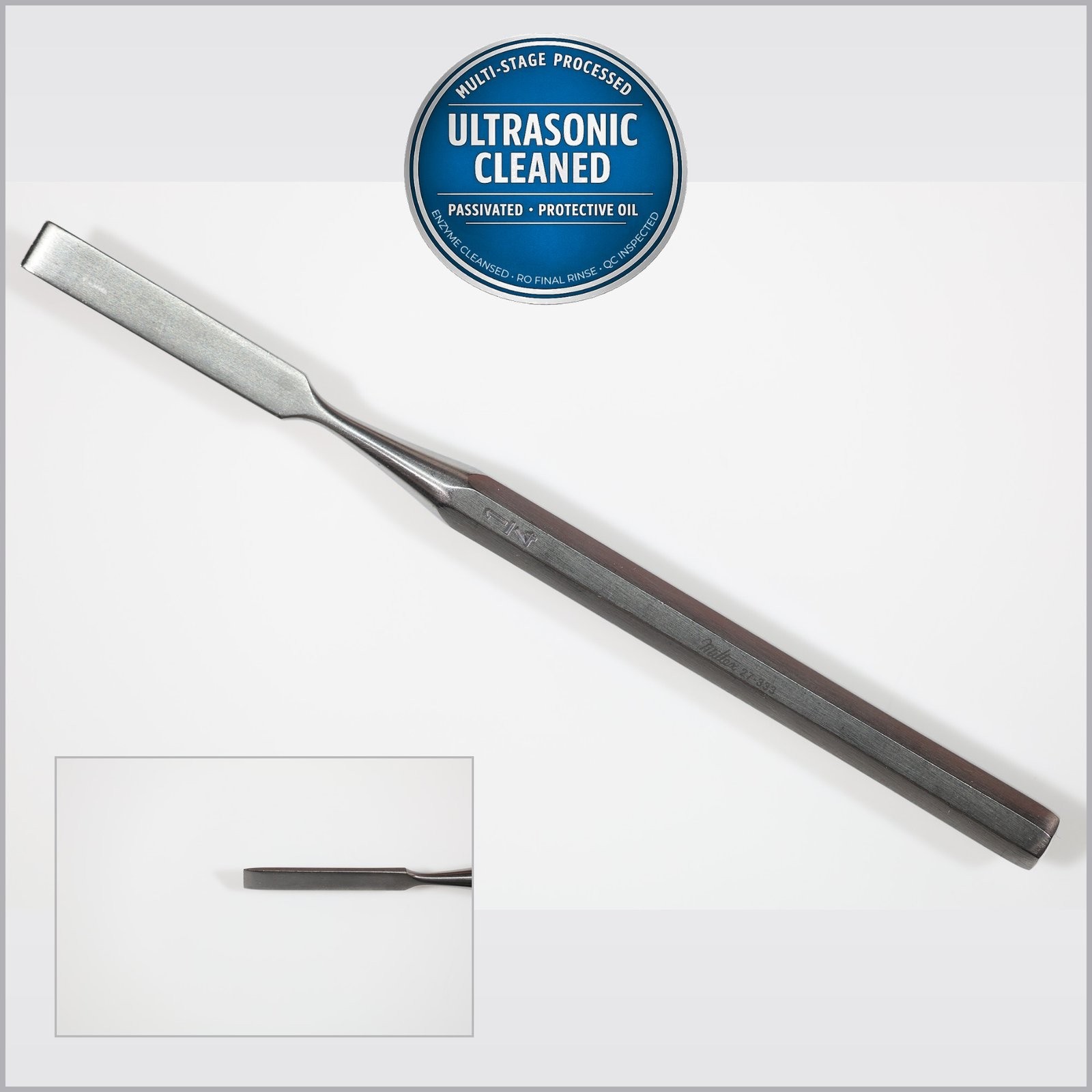 Miltex 27-333 Hoke Osteotome, Straight, 6mm Wide Blade, 5-3/8in