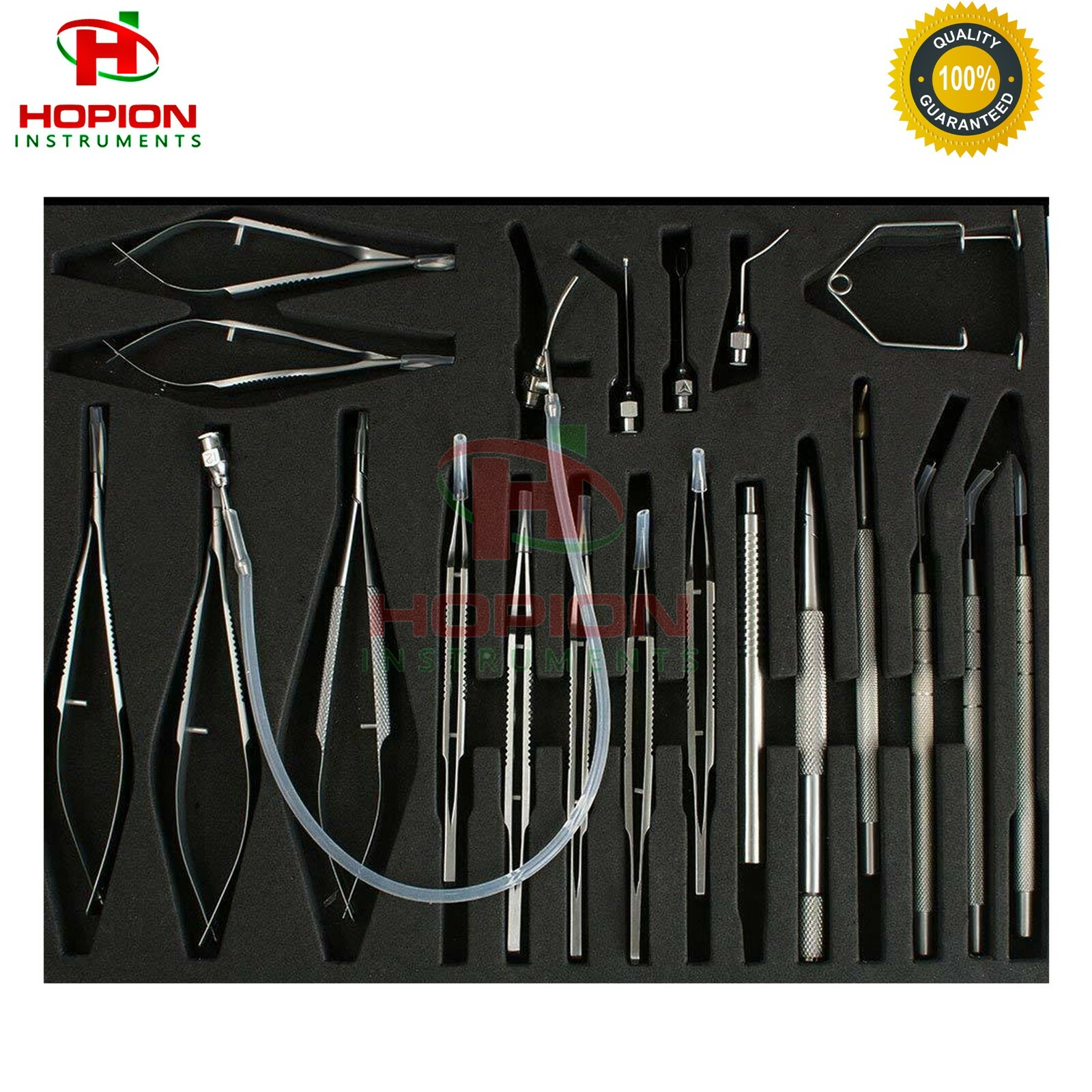 21pcs Ophthalmic Cataract Eye Micro Surgery Surgical Instruments with case box