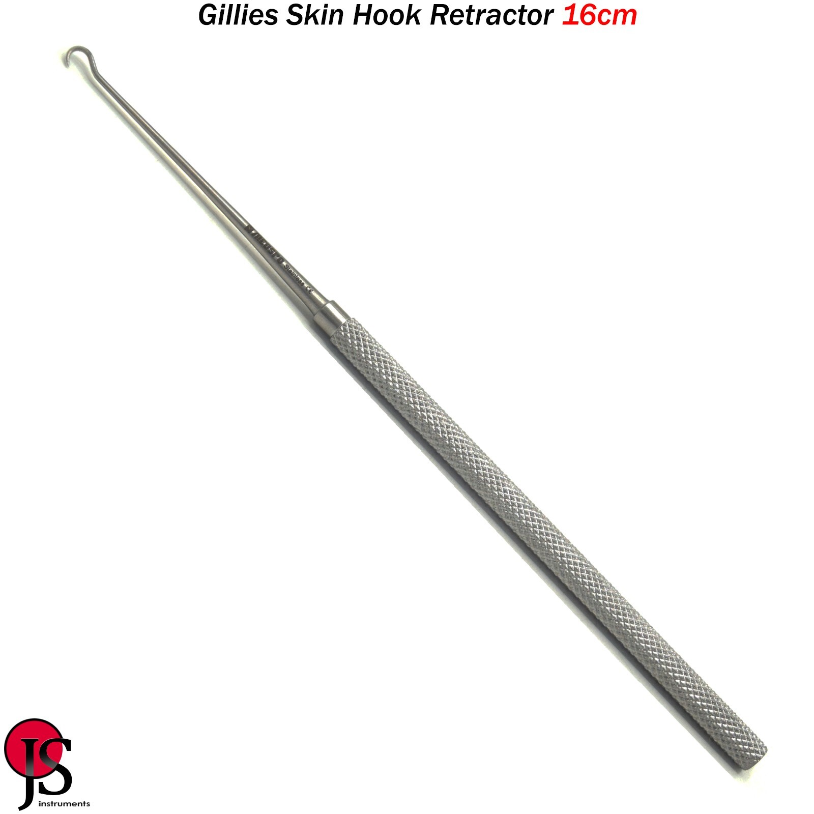 Gillies Skin Hook Retractor 16cm Grasping Single Prong Surgical Dermatology