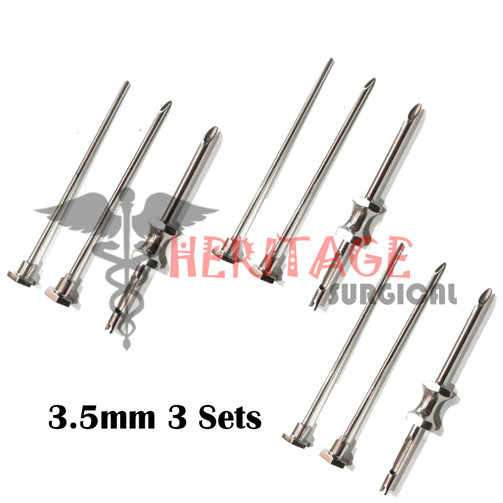 3 Sets HRT Trocar 3.5MM Hormone Replacement Pellet Insertion Kit
