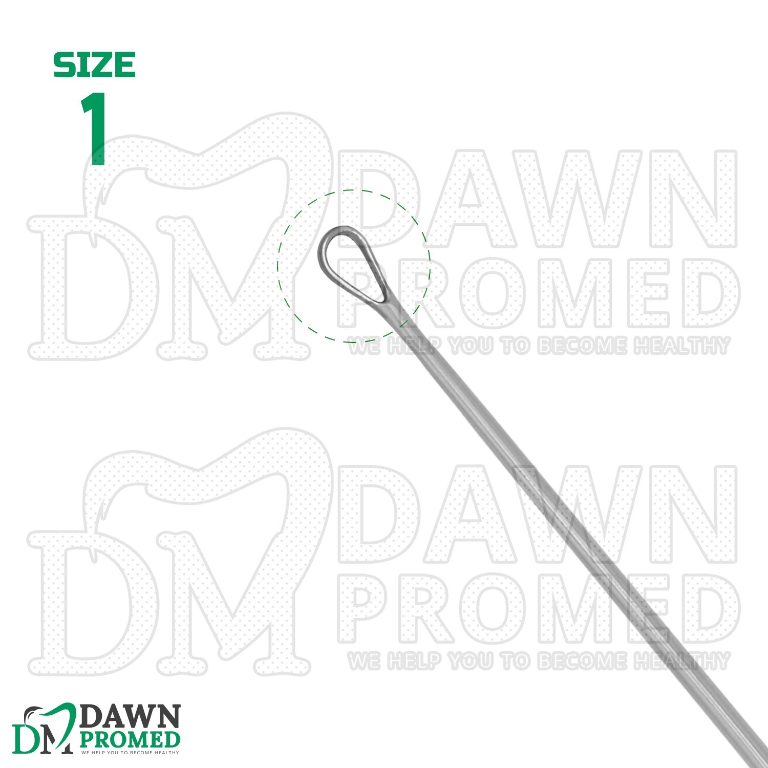 Thomas Uterine Curette 11″ Blunt Blade Size # 1 OB/GYN Instruments German Grade