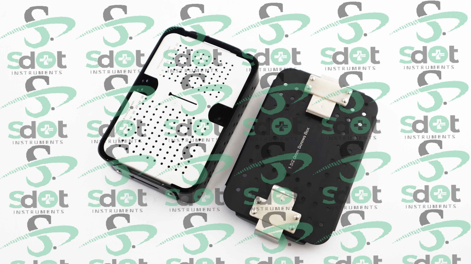 1.5mm, 2.0mm Cortical & Locking Screws Box, Rack, Sterilization Case Almunium SD