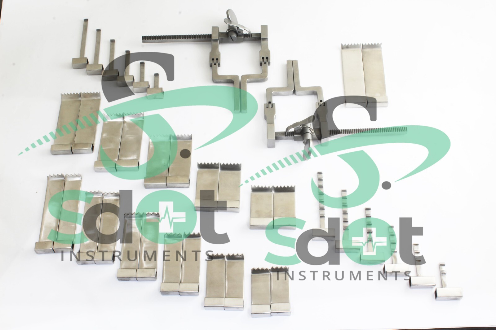 McCulloch Micro Discectomy Lumbar Retractor 38 PCs Silver Set By SdOt Instrument