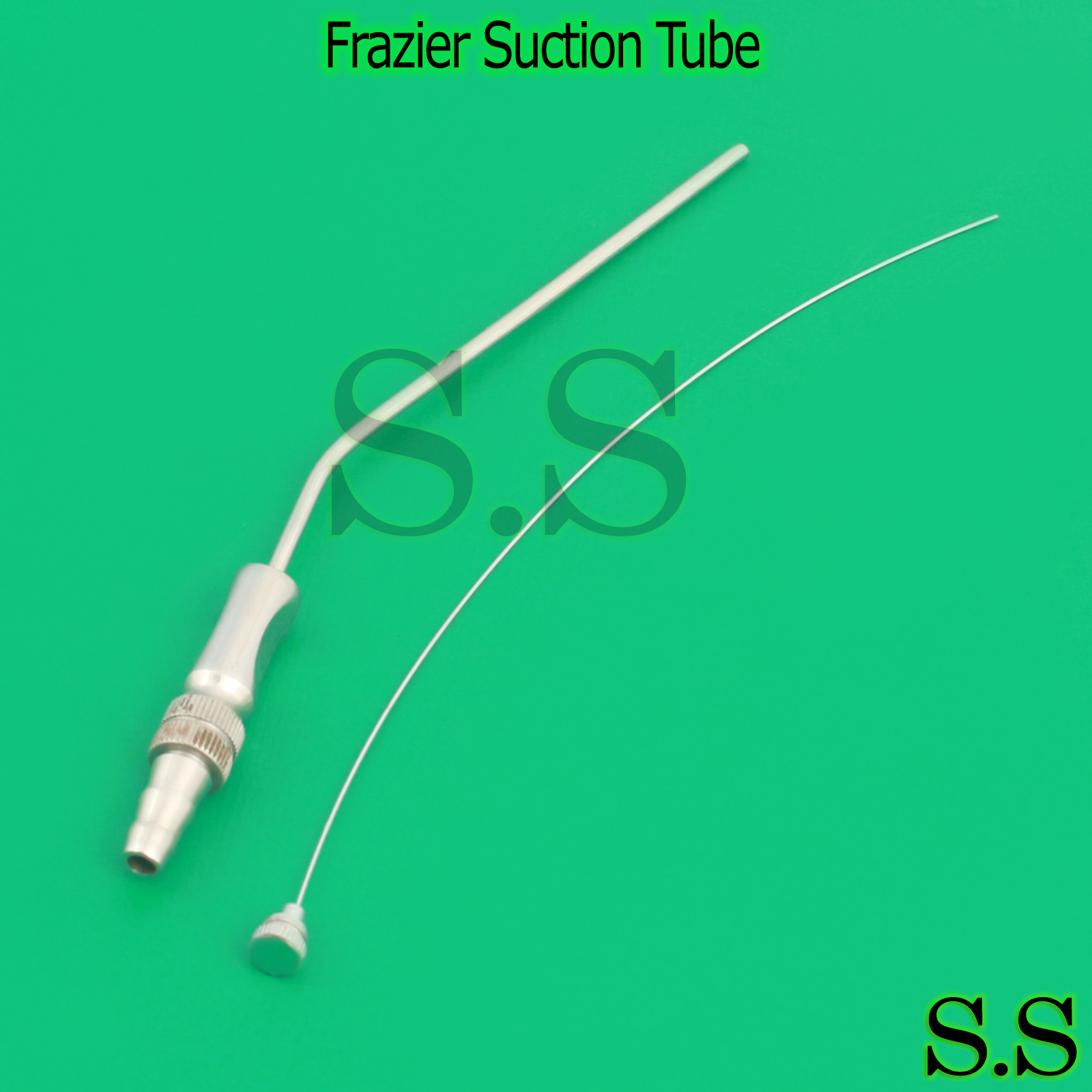3 Pcs New Surgical Frazier Tube No. 9 Suction 3mm Diagnostic 7.6″ Instruments