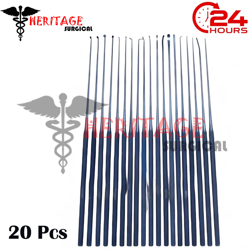 Rothon micro dissector expended 20 pcs set Coated Orthopedic instrument