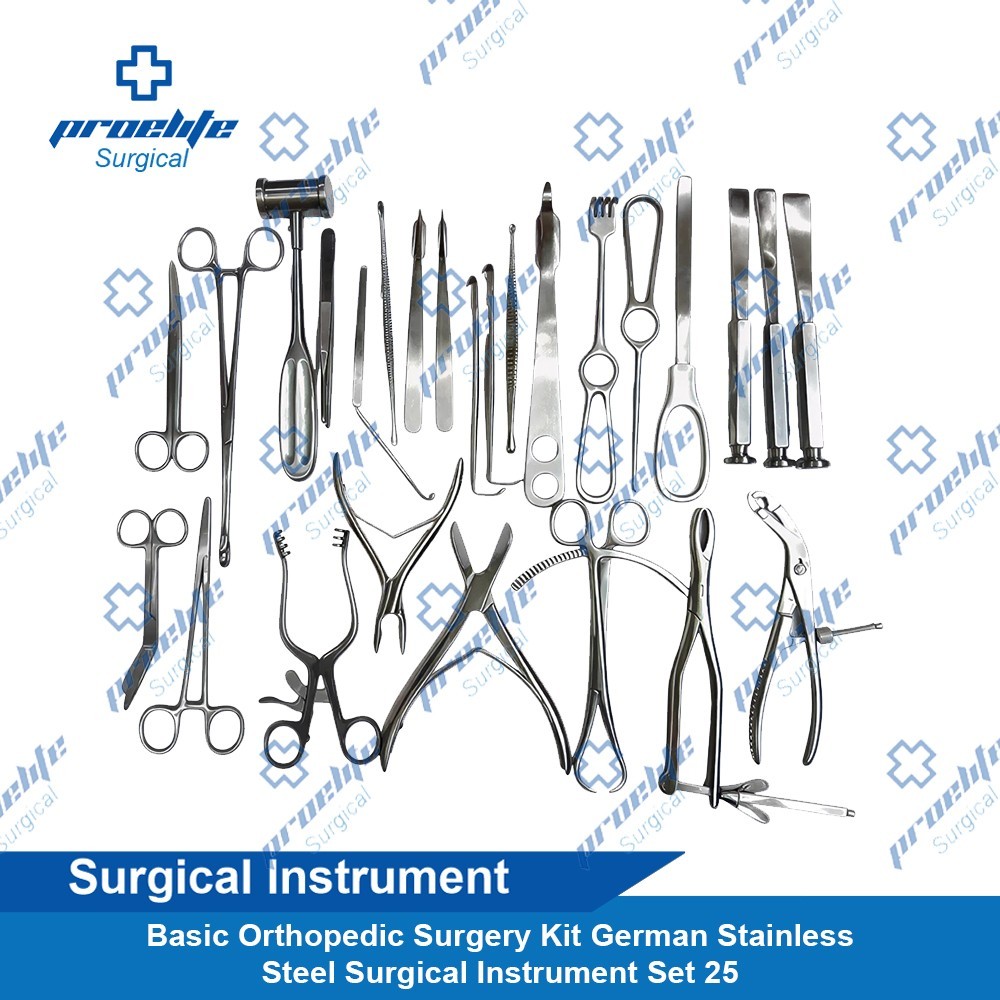 Basic Orthopedic Surgery Kit German Orthopedic Surgical instruments Set of 25 PC