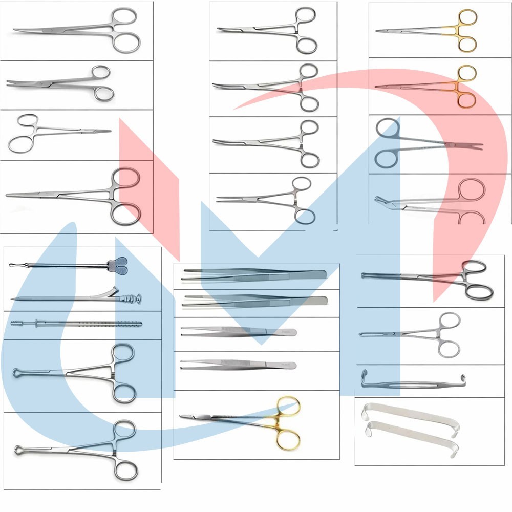 196 Pcs Abdominal Hysterectomy Surgery Set Complete Made of High Quality