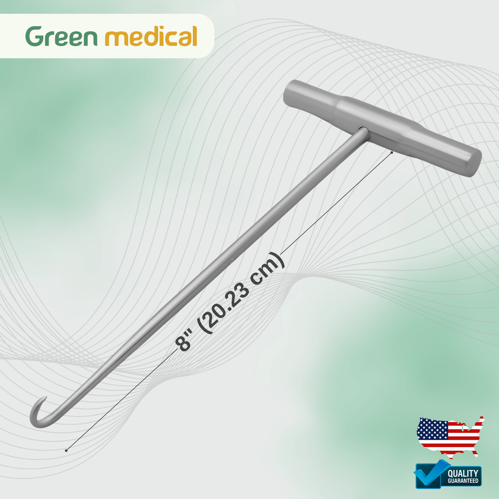 Bone Hook With T handle 8″ Orthopedic Instruments