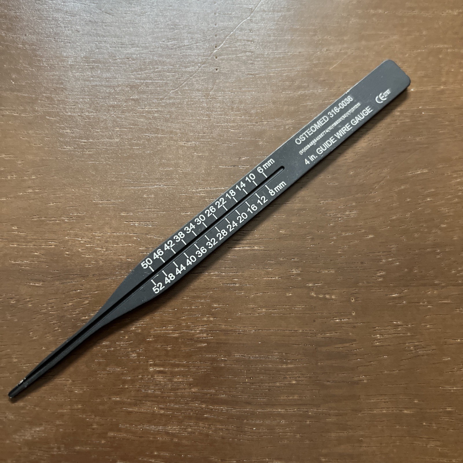 Osteomed 316-0036 Depth Gauge Orthopedic 6″ Wire Guide Gauge