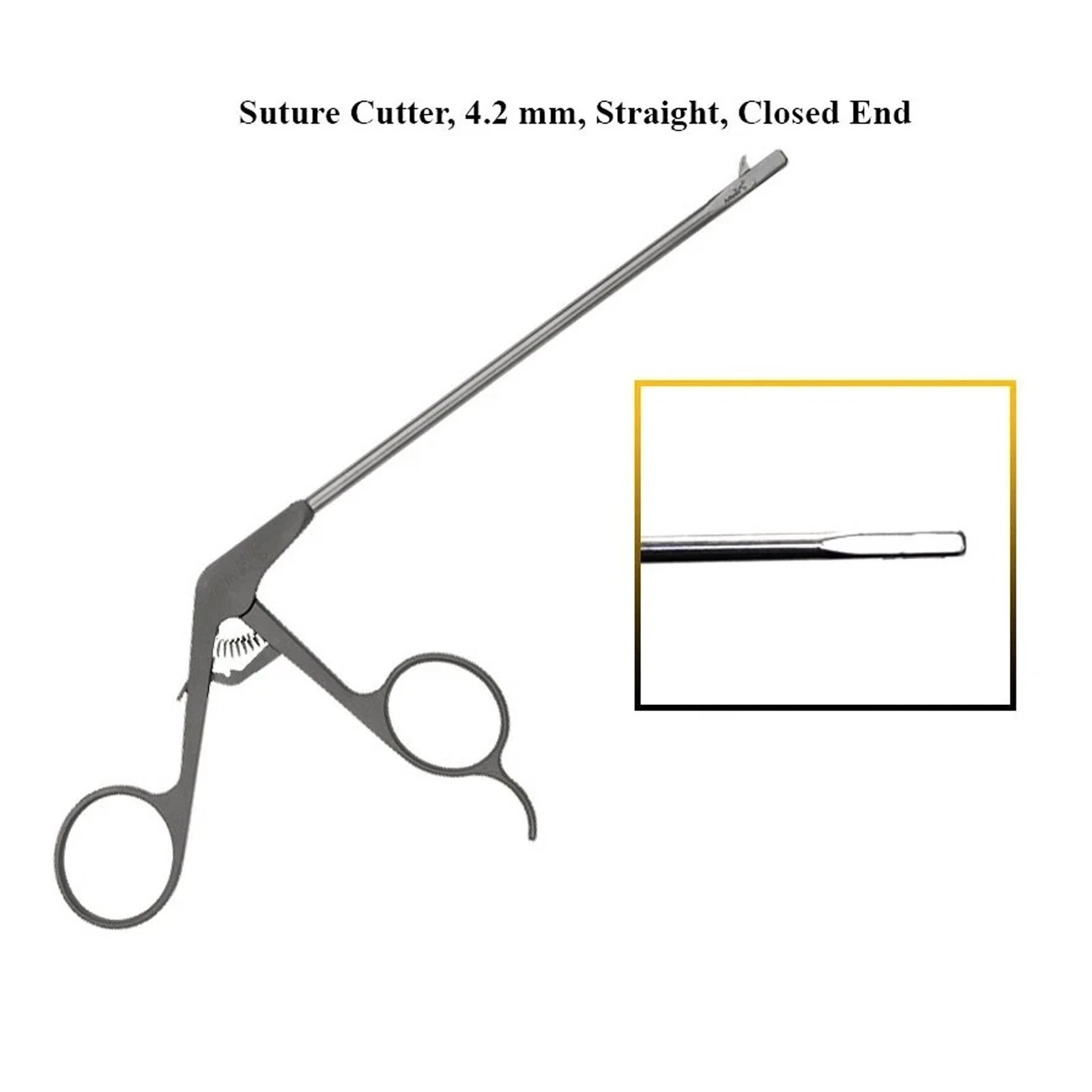 New Arthrex Suture Cutter, 4.2 mm, Straight, closed end arthroscopy instruments