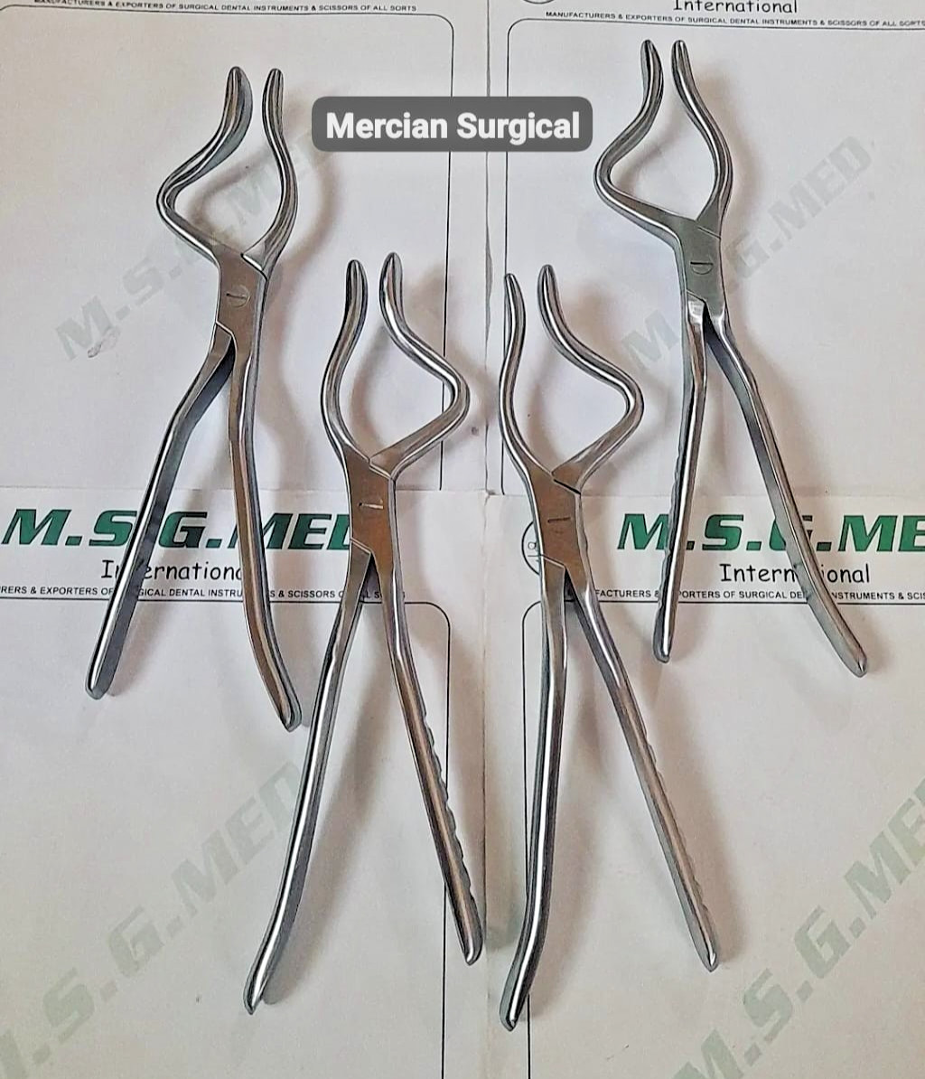 Rowe Maxillary Disimpaction Forceps 22.5cm Left & Right 2PCS Set Oral Surgery SS