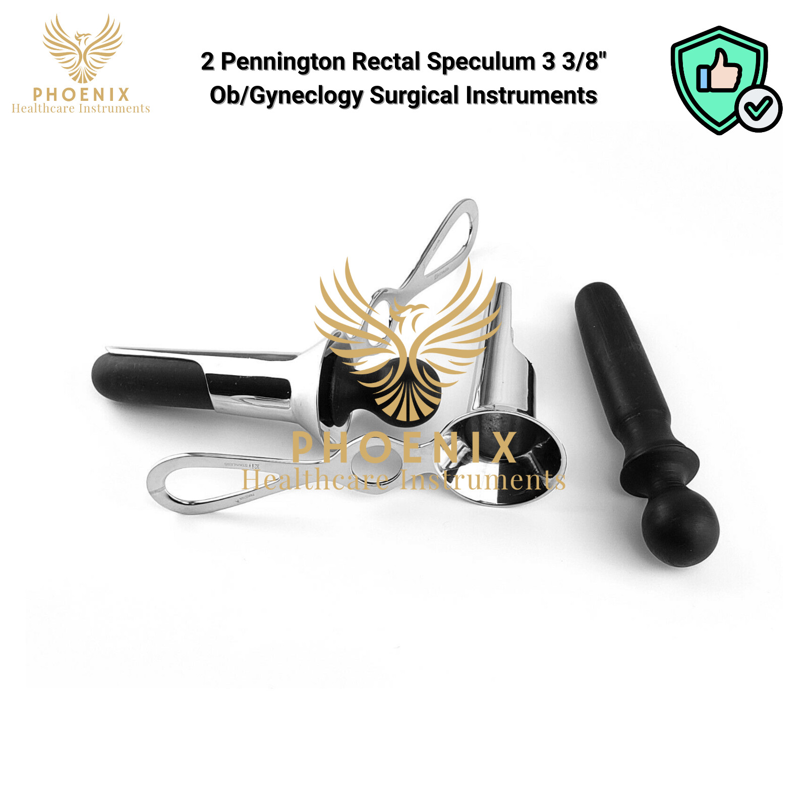 2 Pennington Rectal Speculum 3 3/8″ Ob/Gynecology Surgical Instruments