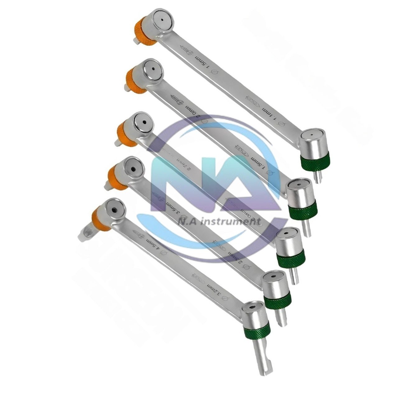 Drill Guide set of 5 pcs Surgical orthopedic Stainless Steel Instruments