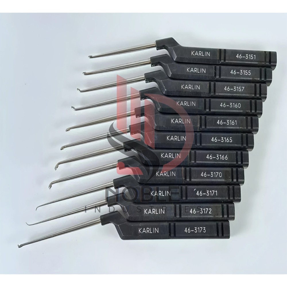 Lot Of 14 Codman Microdiscectomy Karlin Cervical Curettes Set Premium Quality