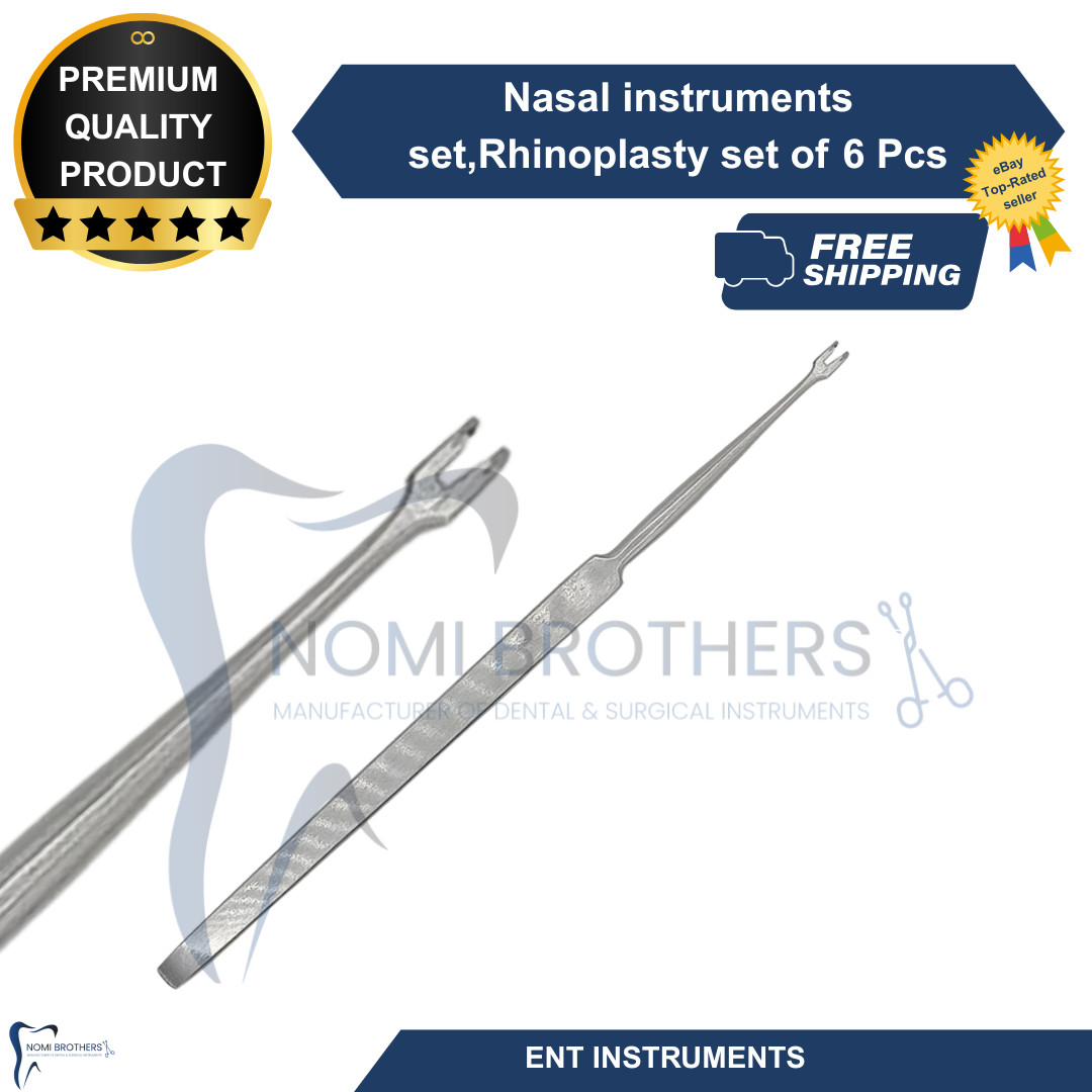 New Nasal Rhinoplasty Instrument Set 6pcs ENT Plastic Surgery Tools CE Reusable