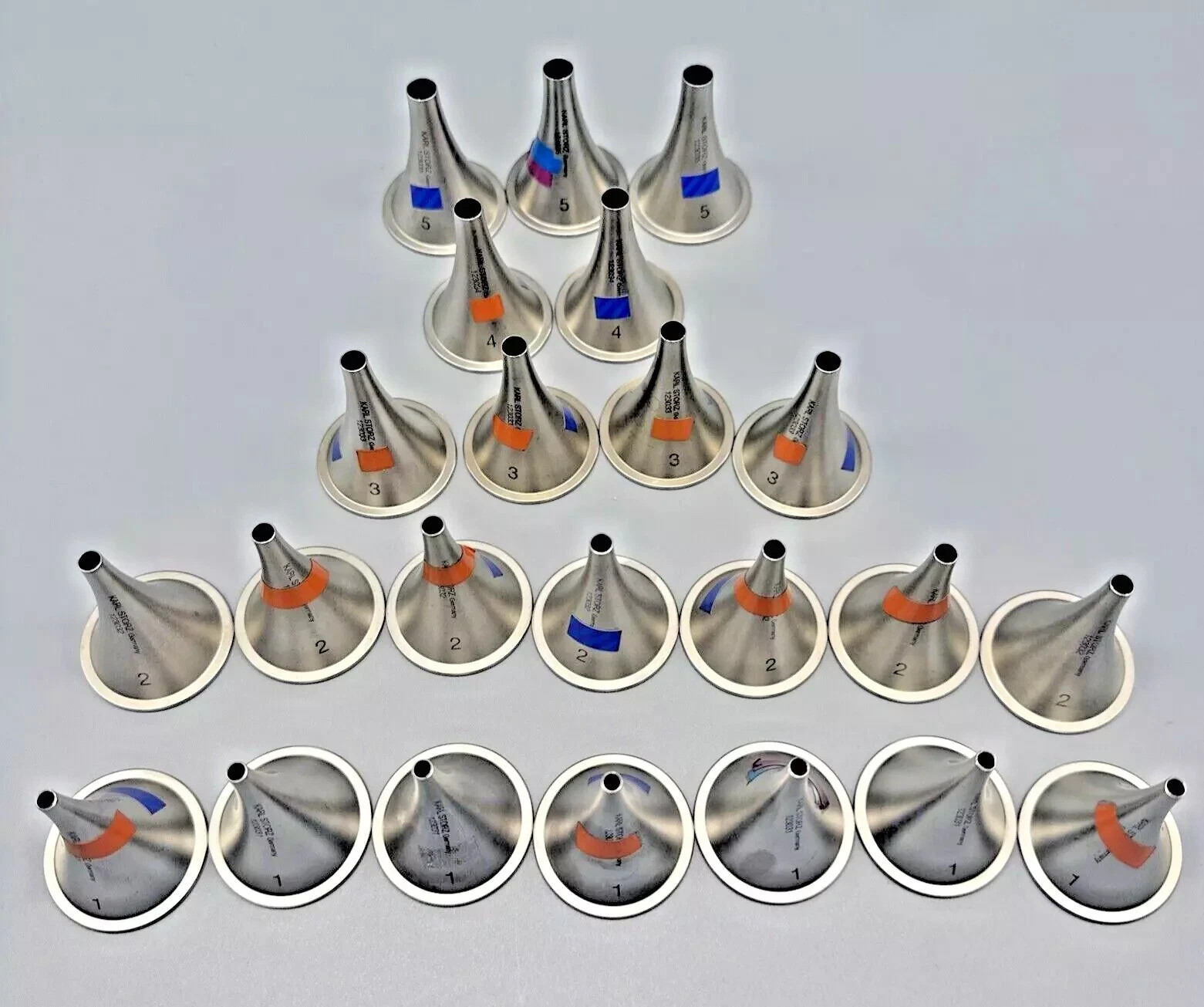 Karl Storz Farrier Ear Speculum Set of 26 Various Sizes 1 to 5 mm