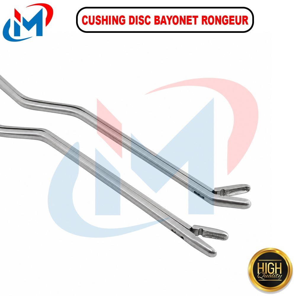 Cushing Disc Rongeur Bayonet Forceps Straight and Up 2,4 mm 6 PCs Set
