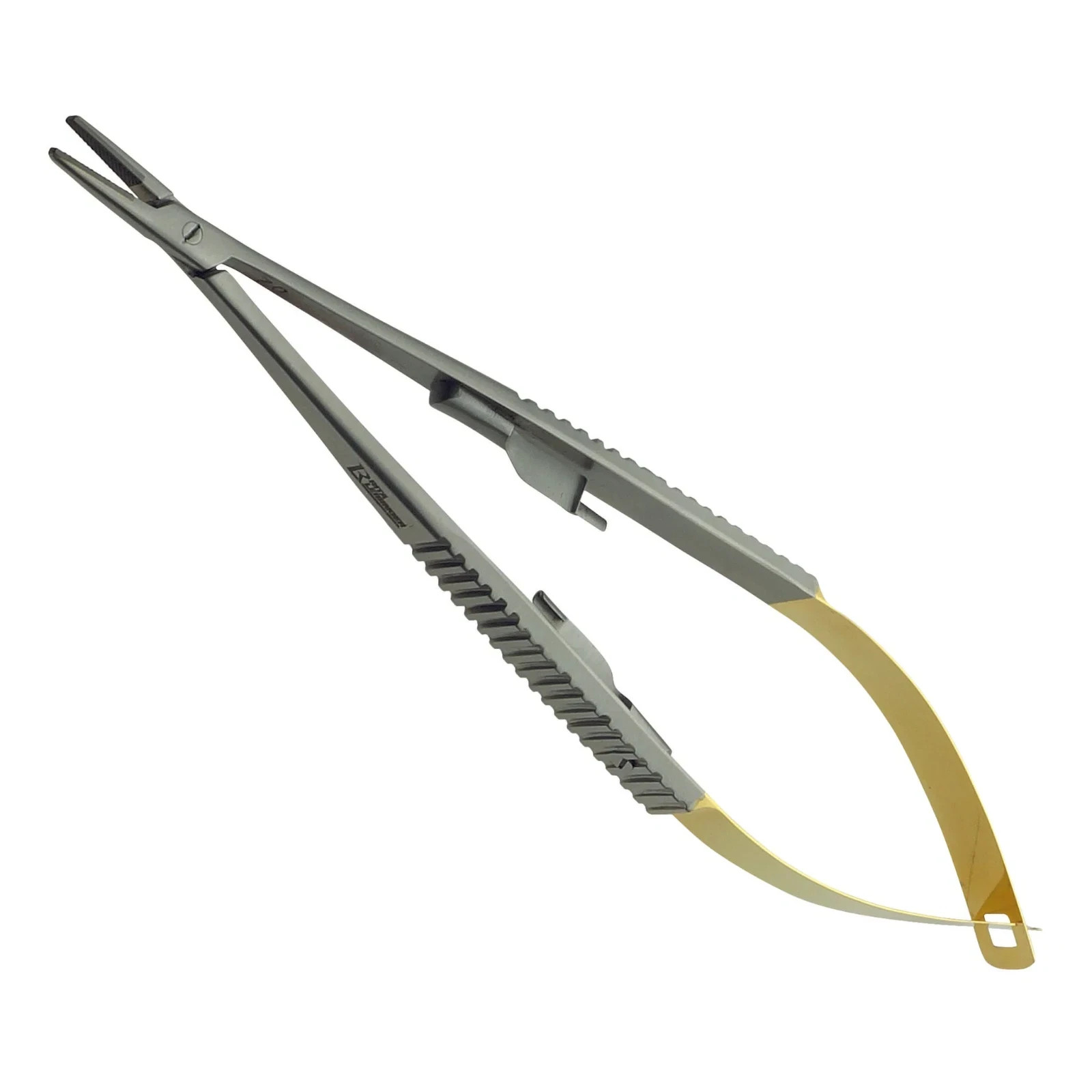 Castroviejo Needle Holder 5.5″ Straight Serrated Tungsten Carbide Jaws with Lock