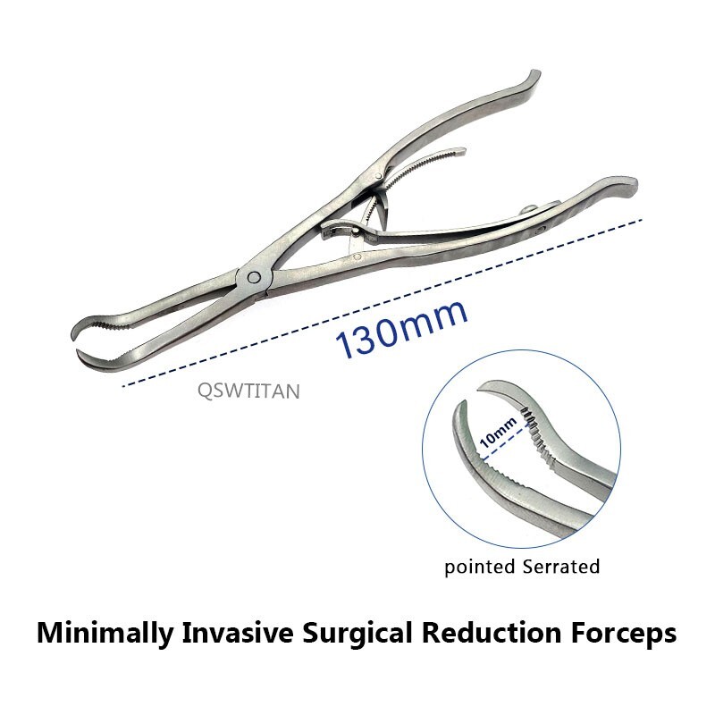 Minimally Invasive Self-locking Orthopedic Instrument Surgical Reduction Forceps