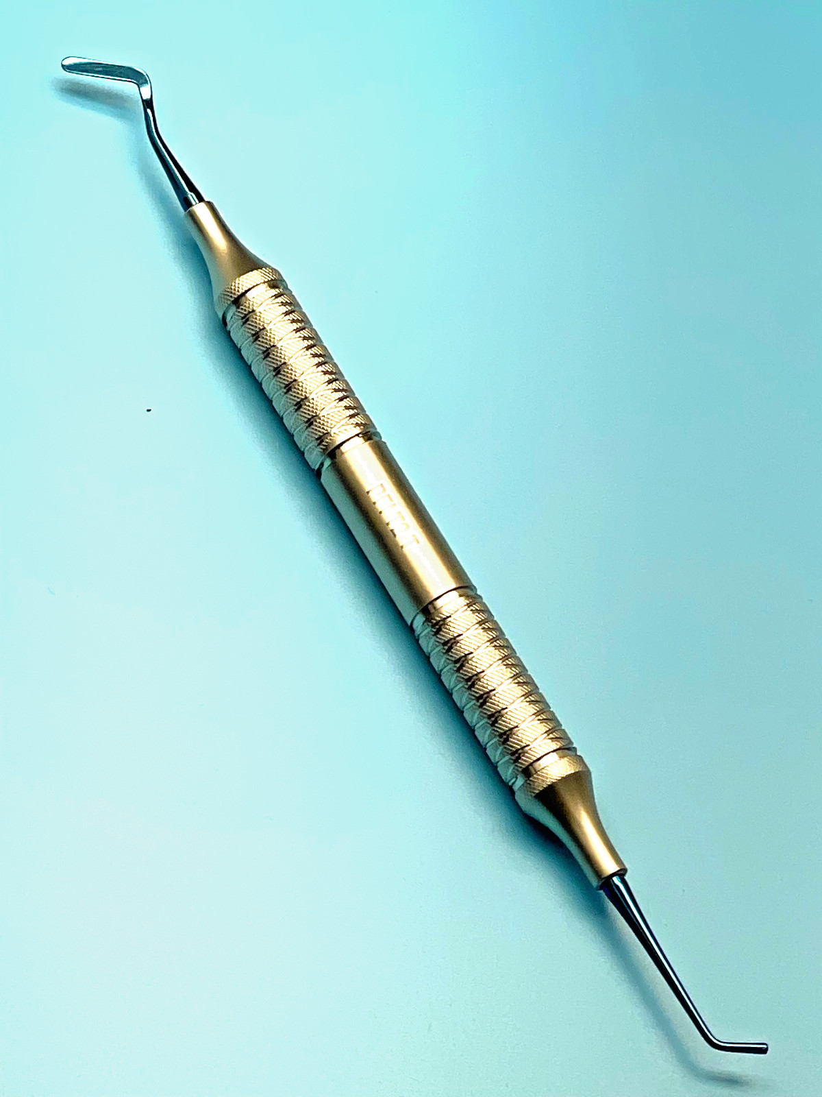 Set of 3 Dental Plastic Filling Instruments PFI T2, Titanium Blue Coated Tips