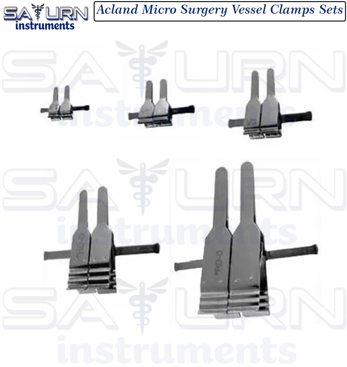 Acland Micro Surgery Vessel Clamps Sets For Plastic Surgery & Neurosurgery