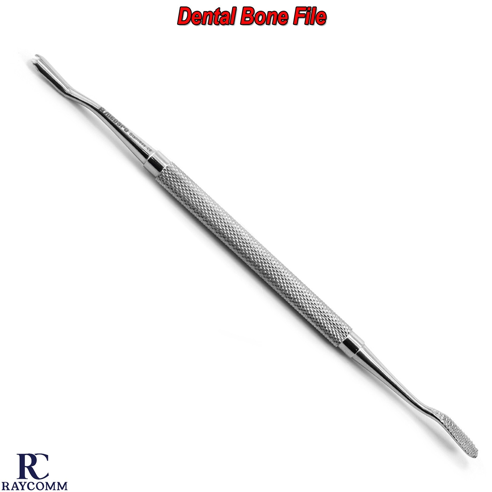 Surgical Dental Dentist Bone File Straight Shape Double Ended Medical Instrument