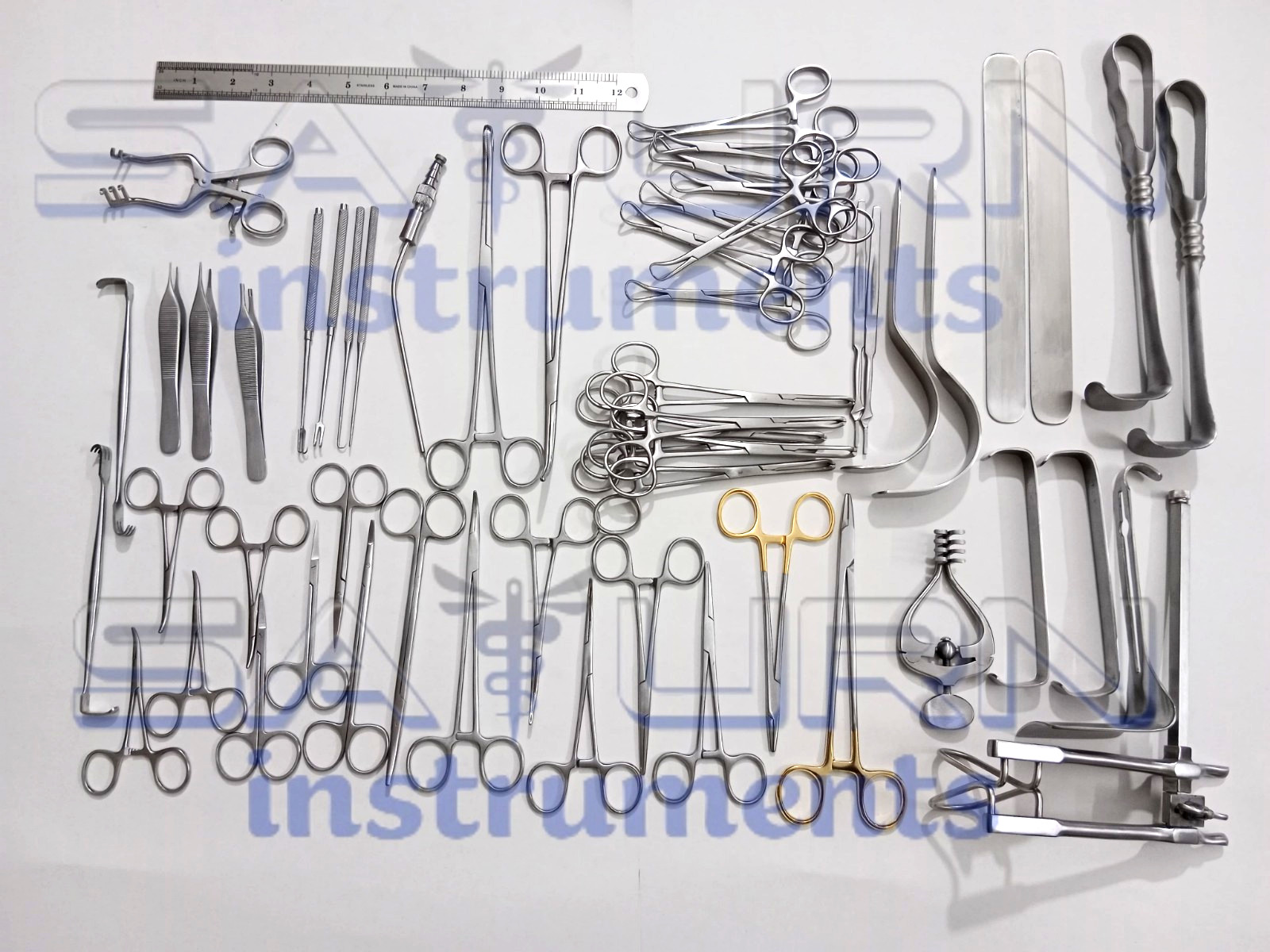 Pediatric Laparotomy Instruments Set of 51 Pcs Surgical Medical Instruments Set