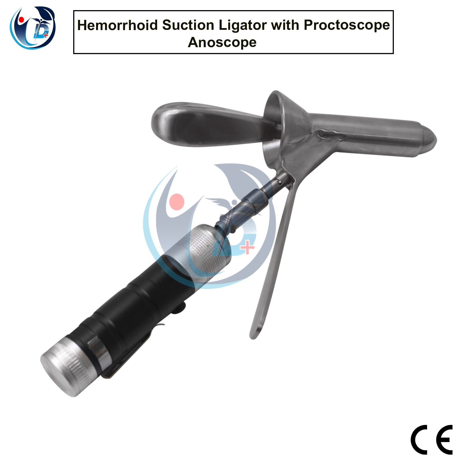 Hemorrhoid Suction Ligator Proctoscope Rectal Anoscope + Surgical Latex Rings DI