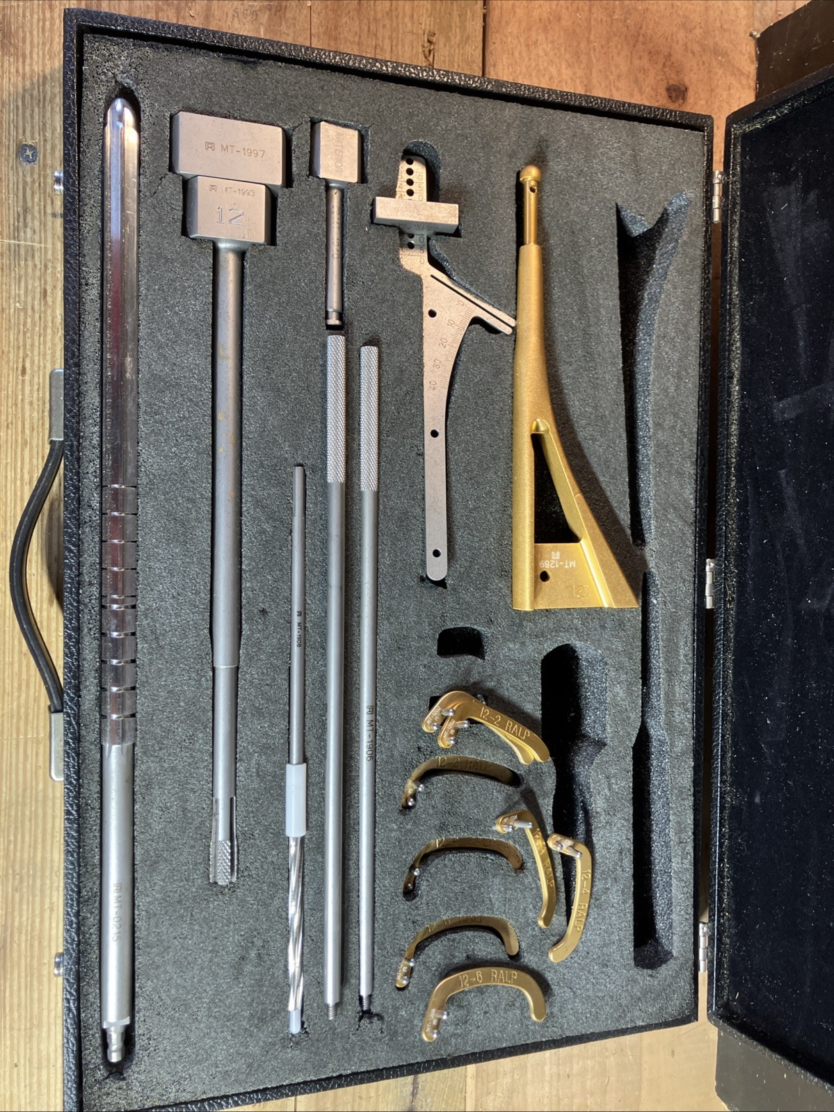 Bone surgery reaming orthopedic set w/Case Incomplete Set salesman display model