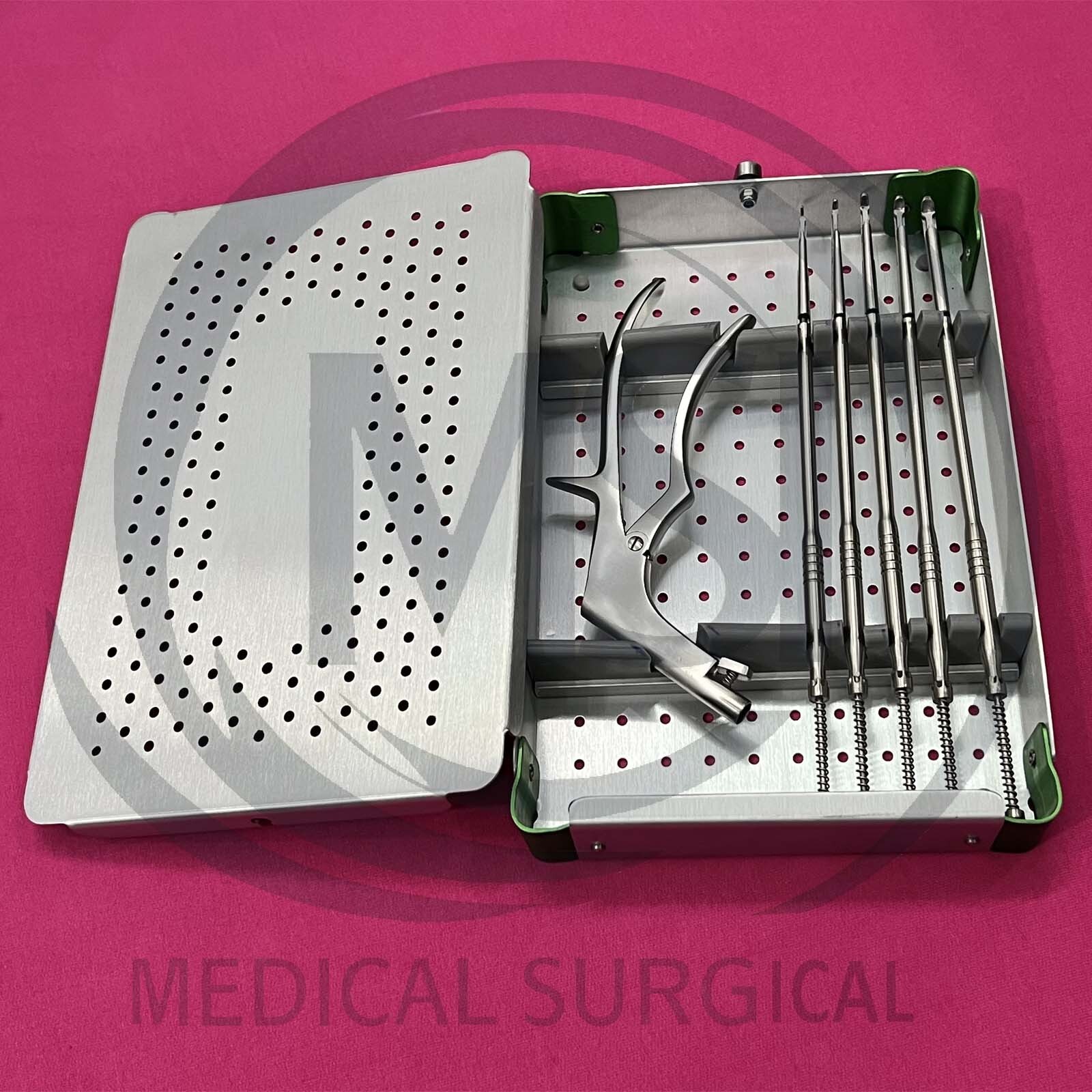 Spine Surgery Rongeur Straight 1 to 5mm Interlaminar Spine Endoscopic Set 18cm