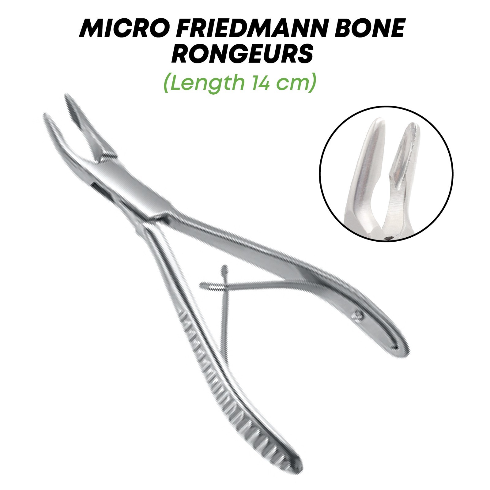 Micro Friedmann Bone Rongeurs 14 cm Orthopedics Surgical Instruments German