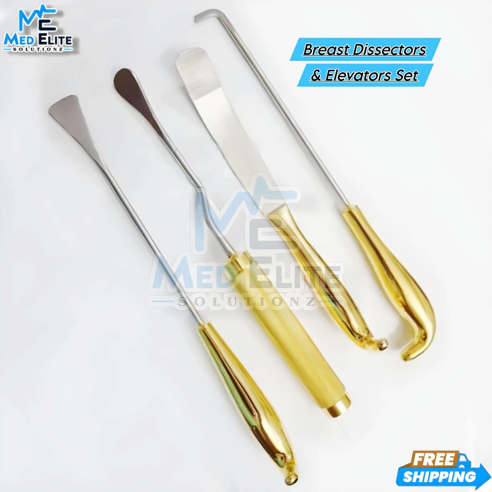 Breast Dissectors Face Lift Browlift Dissectors Elevator Set of A+ Pcs