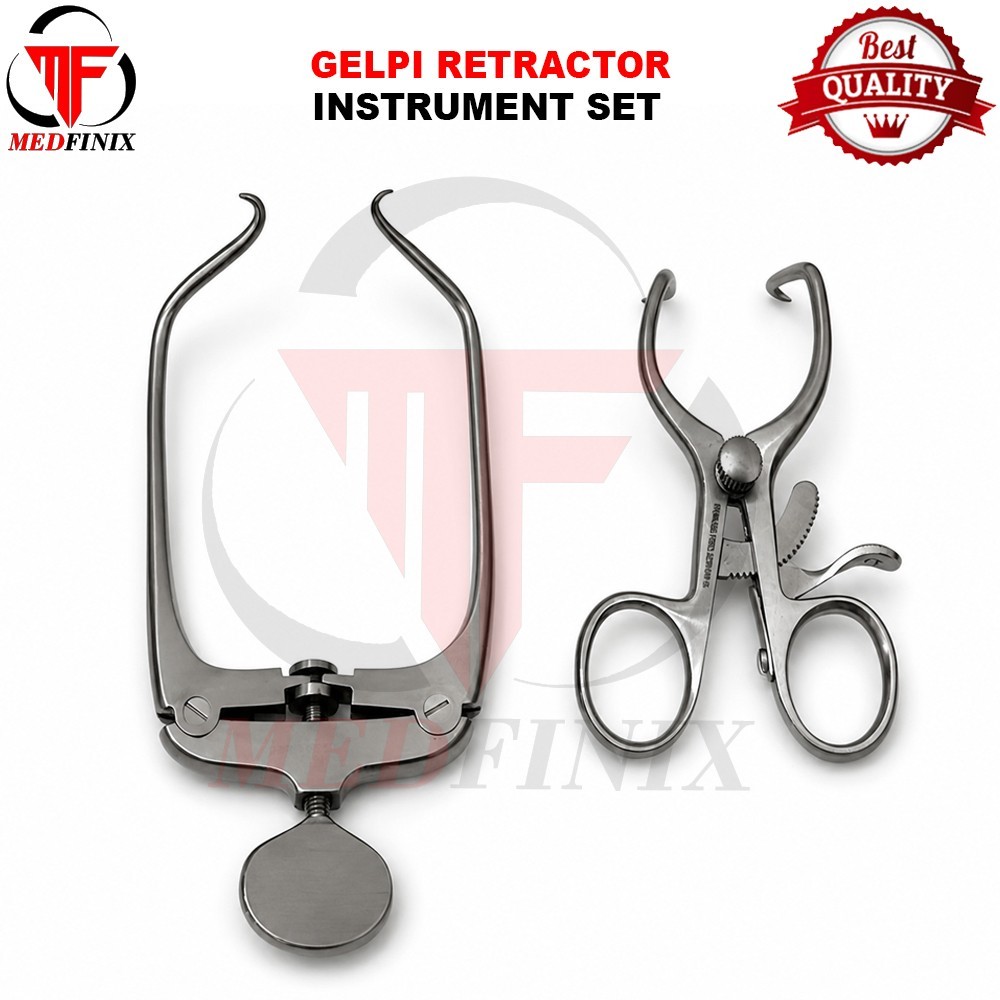 Wallace Stifle Retractor Gelpi Retractors Sharp set pcs 2 Orthopedic Instruments