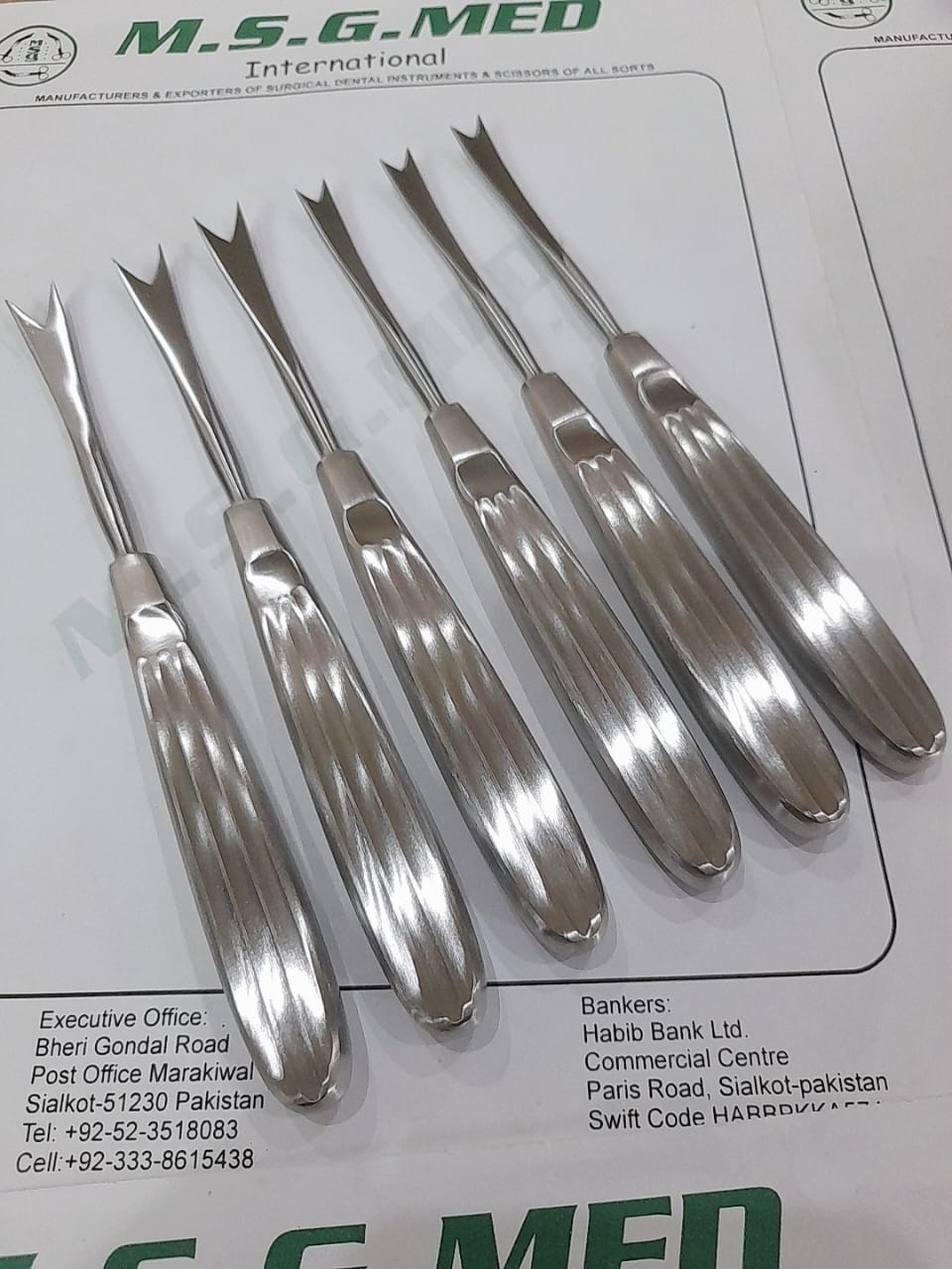 Mercian Orthopedic Plastic Surgery Obwegeser Ramus Stripper Stainless Steel 4PCS