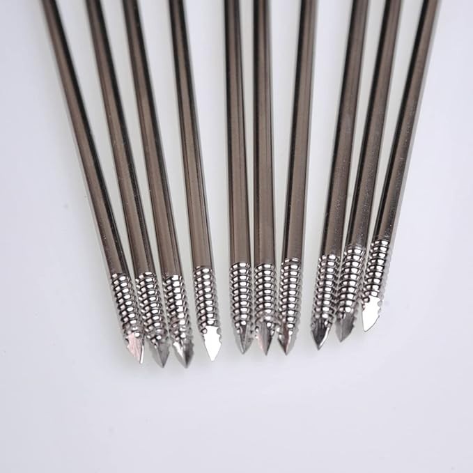 Veterinary Threaded K Wire 1.0mm, 1.5mm & 2.0mm (Lot of 150pcs) Instruments SS