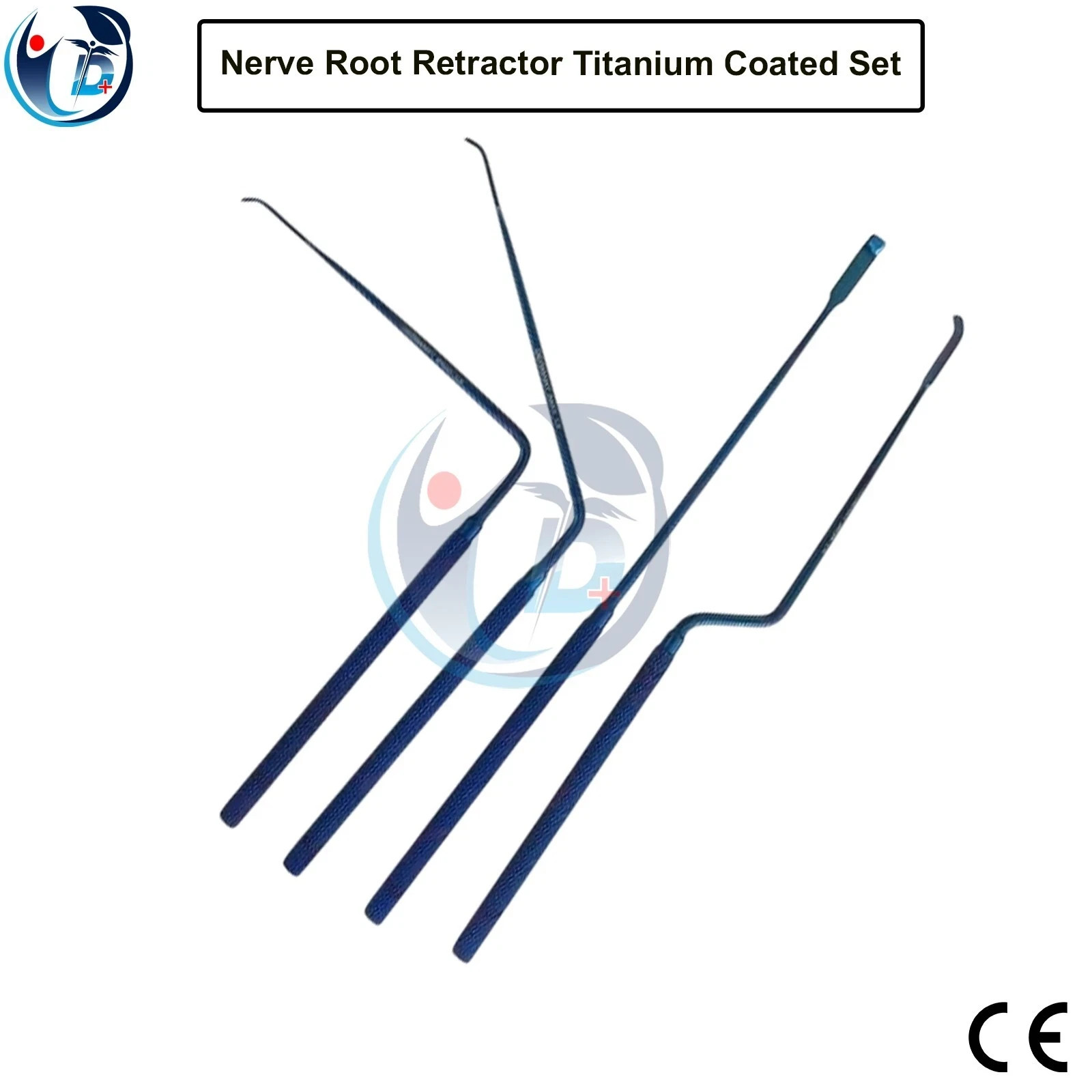 Nerve Root Retractor Titanium Coated Set With Pouch Neurosurgery Instruments