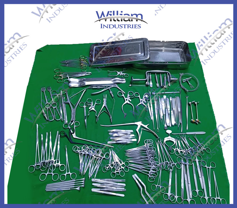 Craniotomy Set 133 PCs For Neuro Surgery Stainless Steel Instruments
