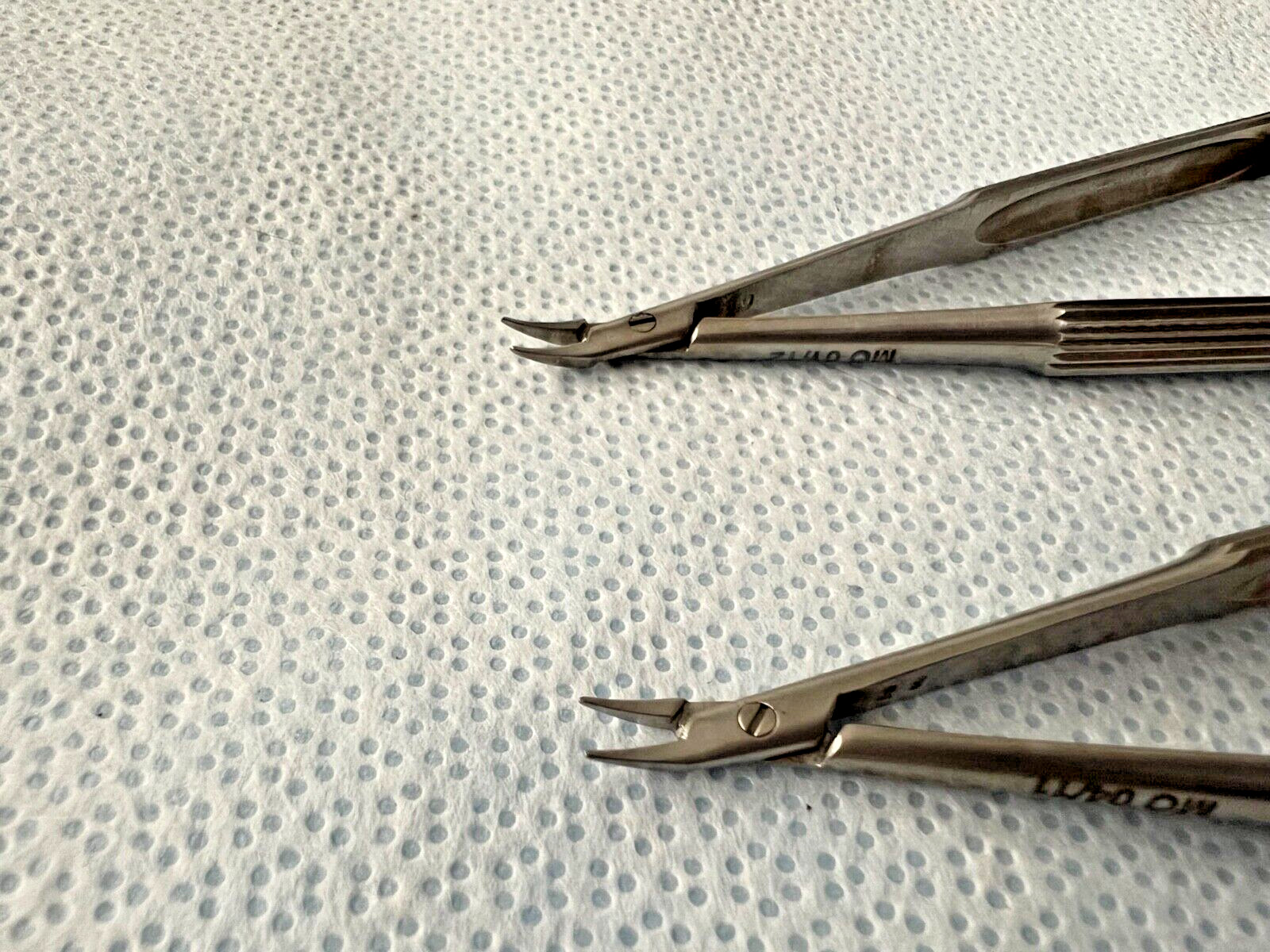 Set Of 2 MSI Precision Instruments Curved Needle Holders 4-3/4″ Non-Locking