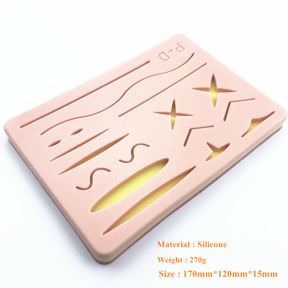 Skin suture model Training Pad Wound silicone suture Practice mat