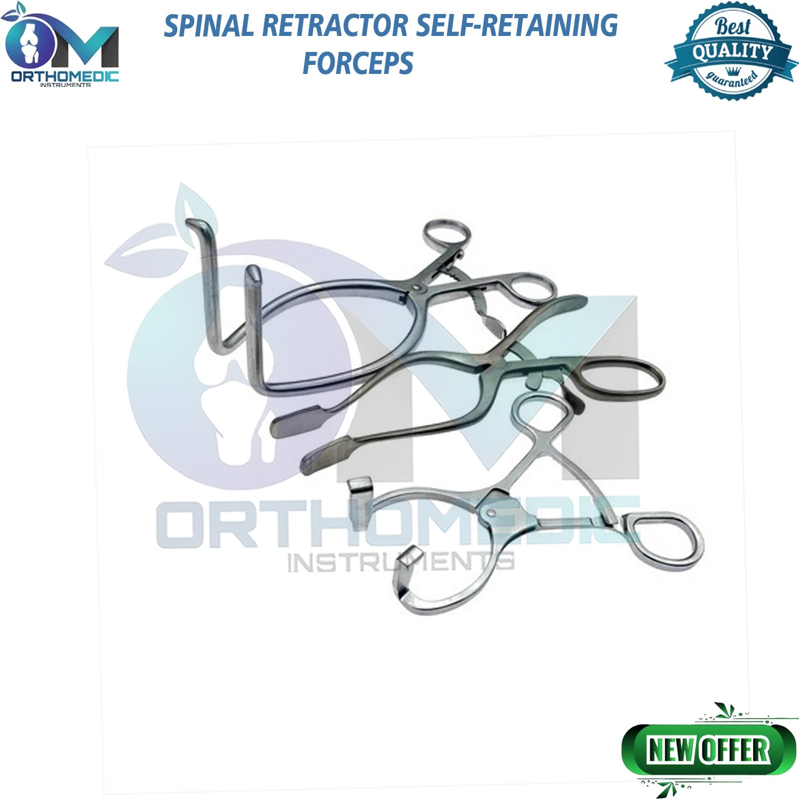 Spinal Retractor Self-Retaining Forceps Distractor Orthopedic Instrument