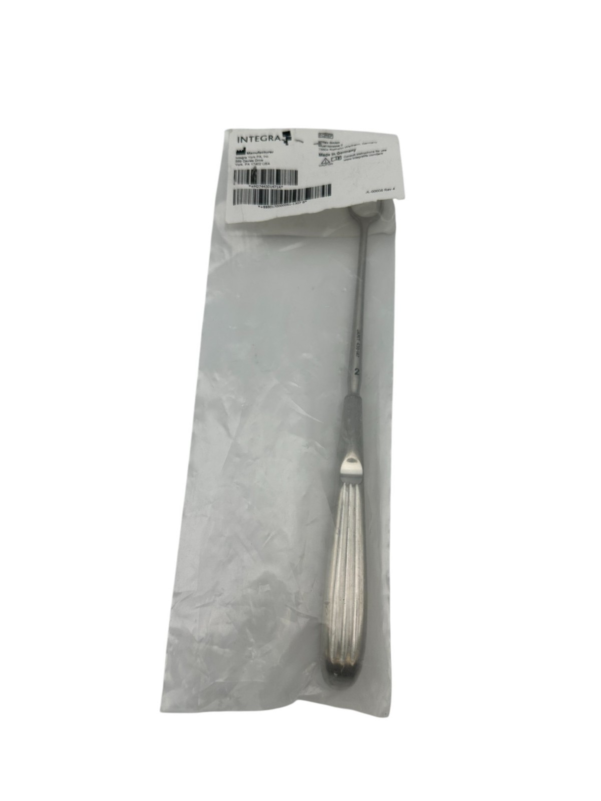 Jarit 430-147 Barnhill Adenoid Curette, Size 2, 8-1/2″