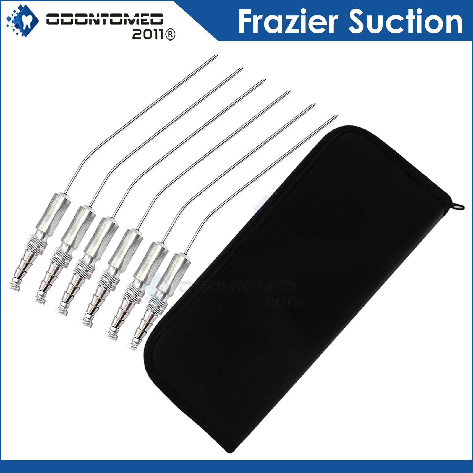 Frazier Suction Tube Kit of 6 Aspirator German Stainless Steel Surgical ENT Inst