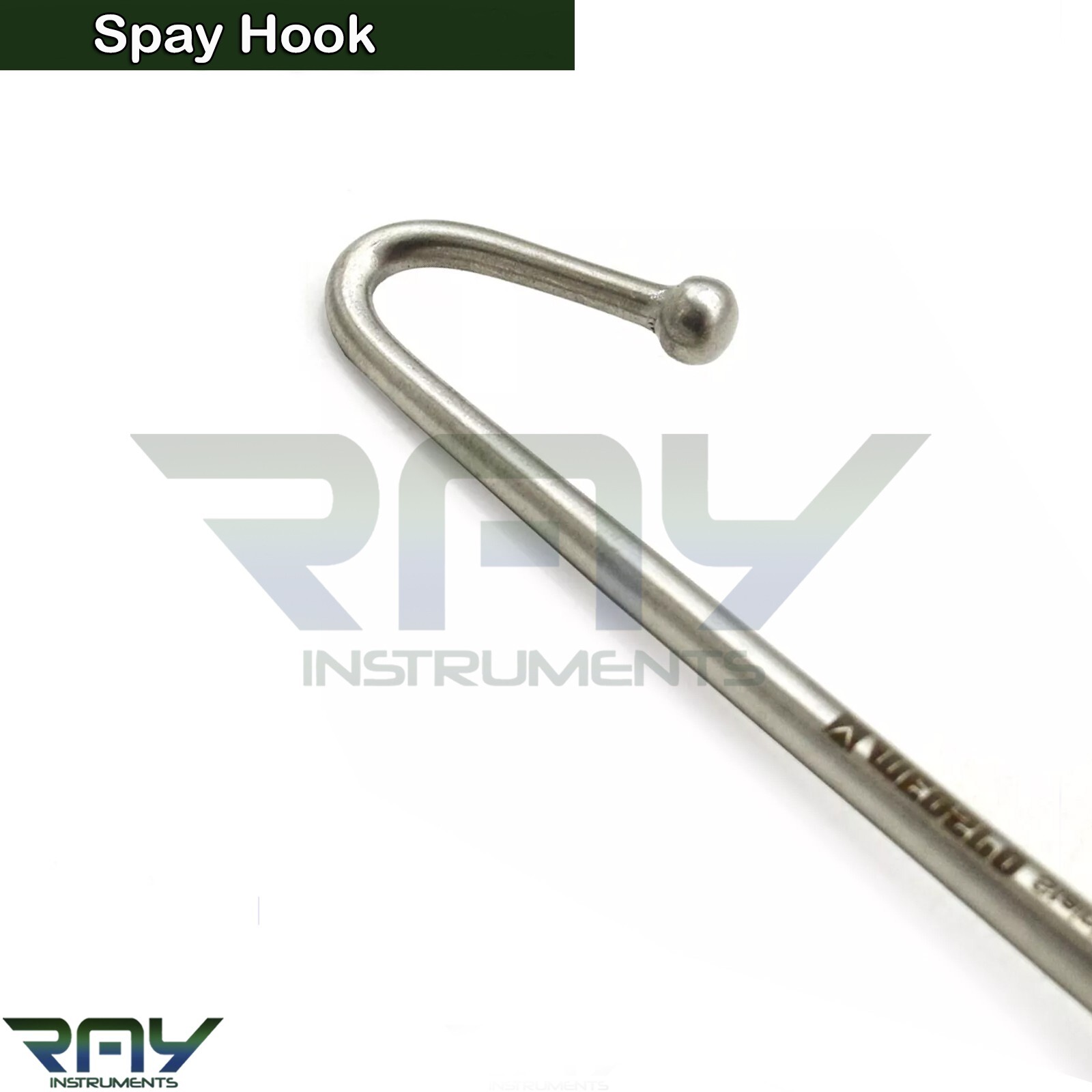 Spay Snook Hook Ball Tip Animal Ovaries Removal Veterinary Surgical Instruments