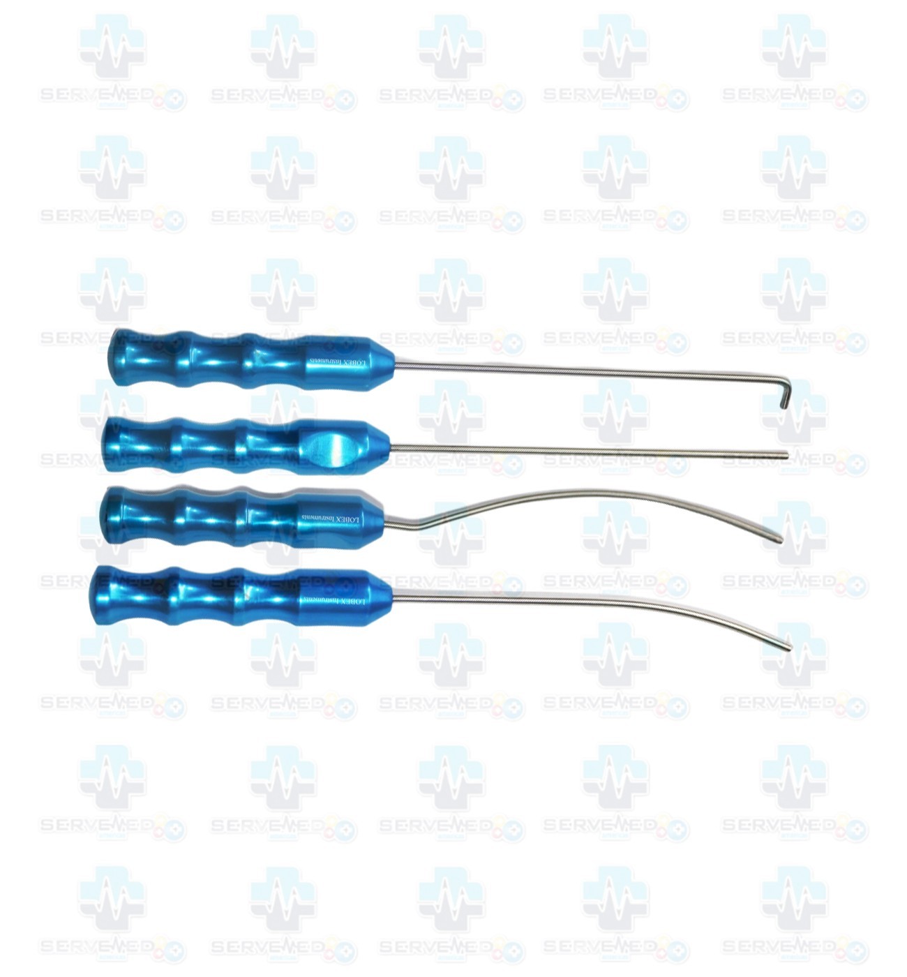 Viterbo’s Surgical Dissector Set 4pcs Facelift Gliding Brow Lift Plastic Surgery