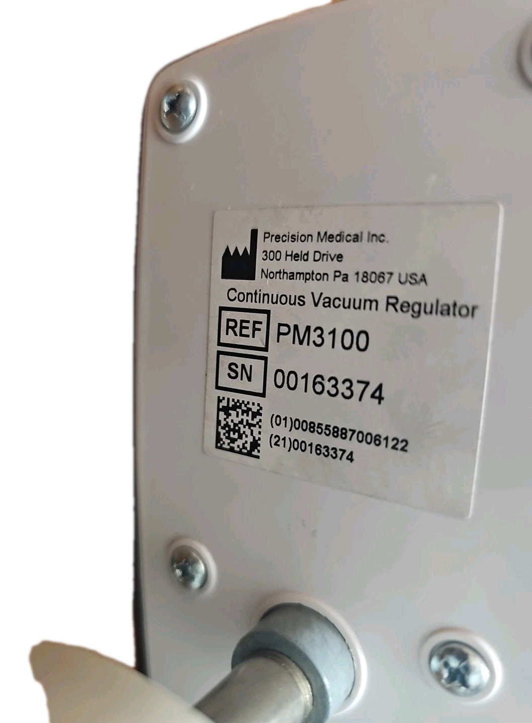 Precision Medical PM3100 Suction Vacuum Regulator 0-200 mmHg!