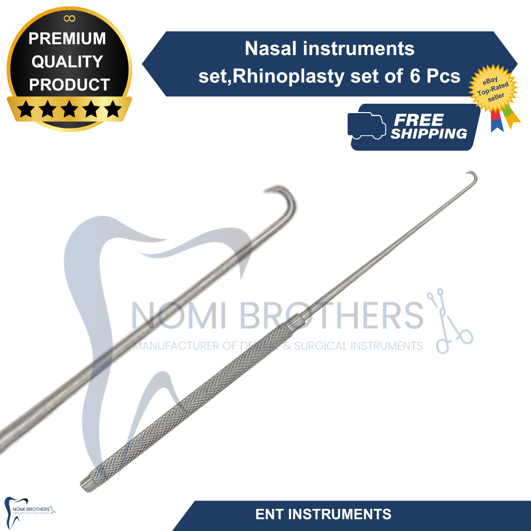 New Nasal Rhinoplasty Instrument Set 6pcs ENT Plastic Surgery Tools CE Reusable