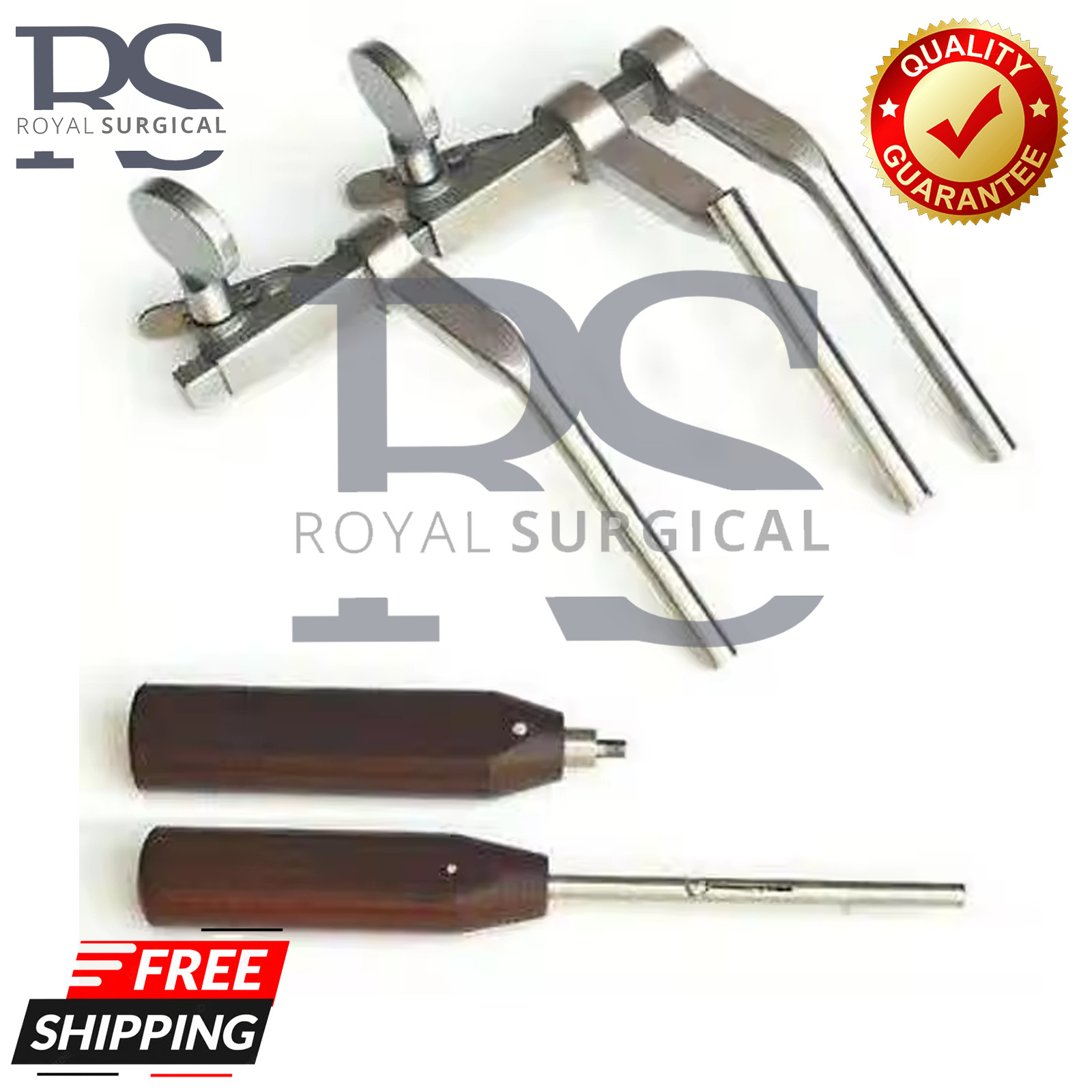 OR Grade Caspar Cervical Distractor Right Set With Screw Driver Spine Instrument